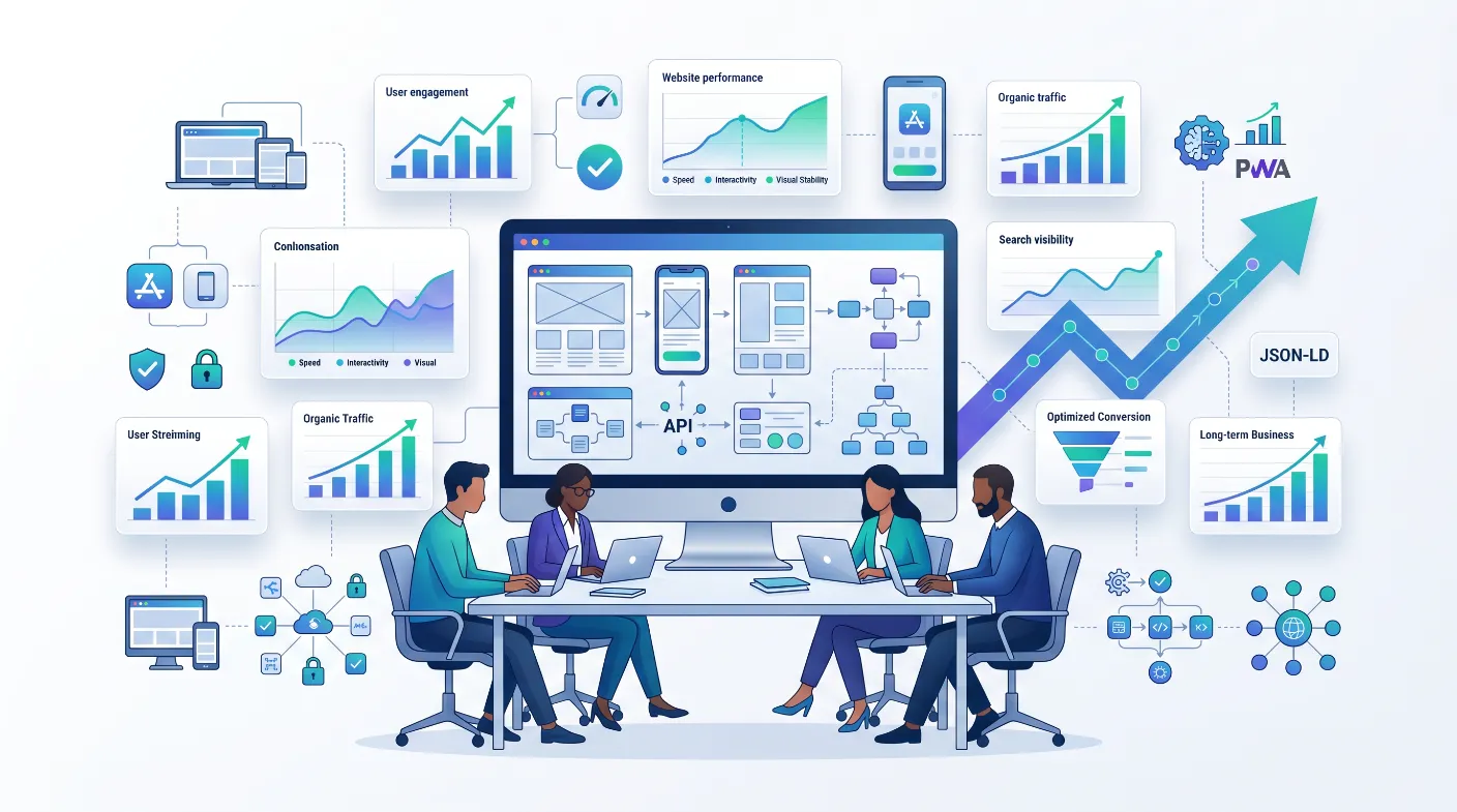 Web and App Development Choices That Compound Business Growth